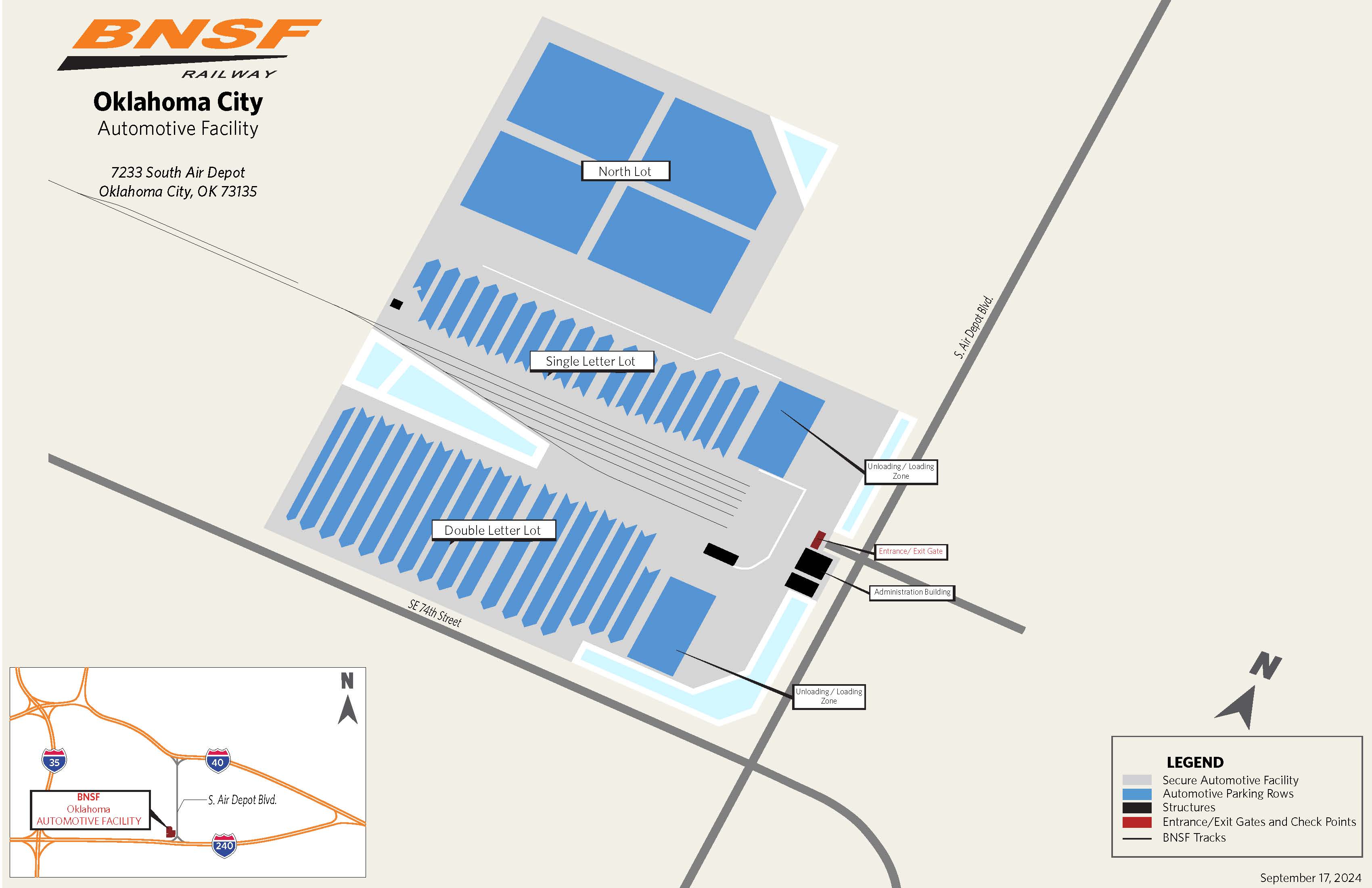 Oklahoma City, OK Automotive Facility Map