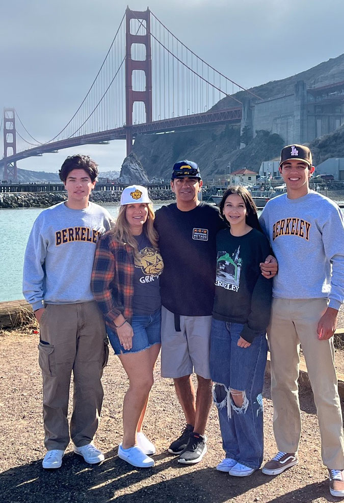 The Chavez family in front of the Golden Gate Bridge The Chavez family in front of the Golden Gate Bridge