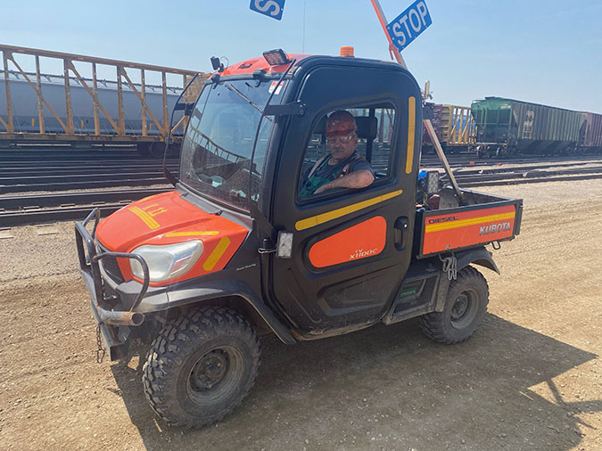 According to his supervisor, Eslinger brings a hard-working mentality to work every day. According to his supervisor, Eslinger brings a hard-working mentality to work every day.