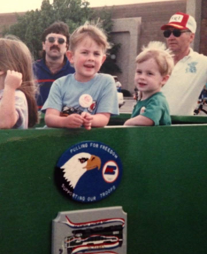 Kimberly and her brother enjoying Galesburg Railroad Days 