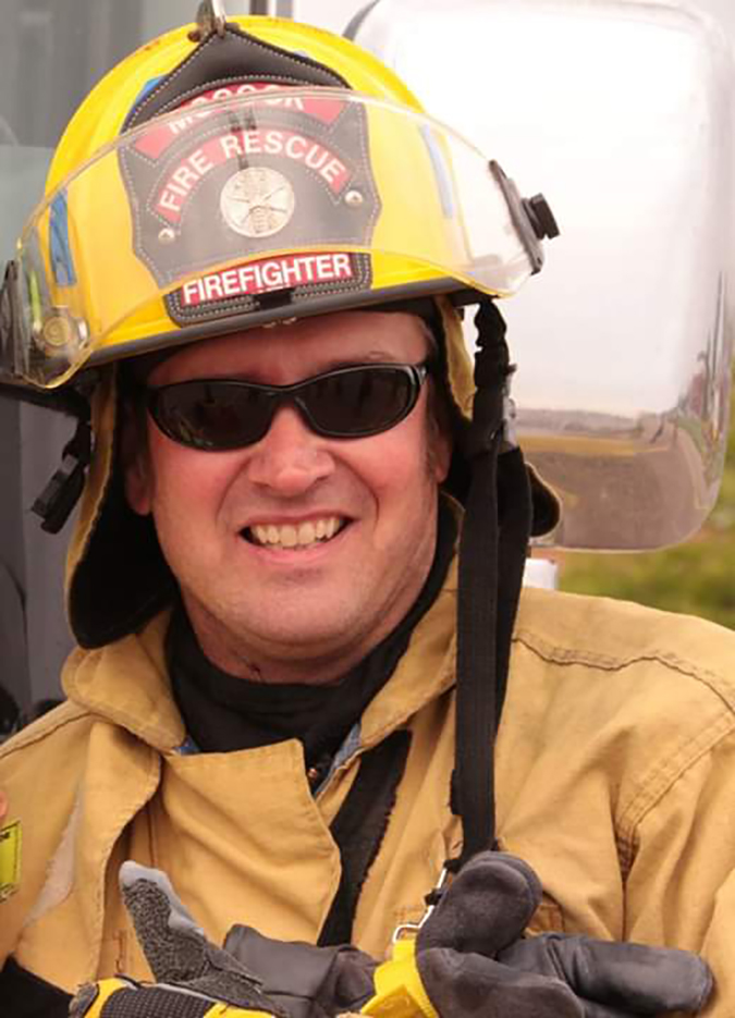 Don Lannigan is a volunteer firefighter and EMT with the McCook, Nebraska, Fire Department. Don Lannigan is a volunteer firefighter and EMT with the McCook, Nebraska, Fire Department.