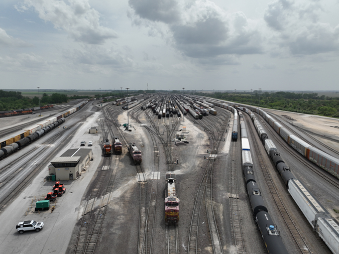 The Galesburg classification yard The Galesburg classification yard