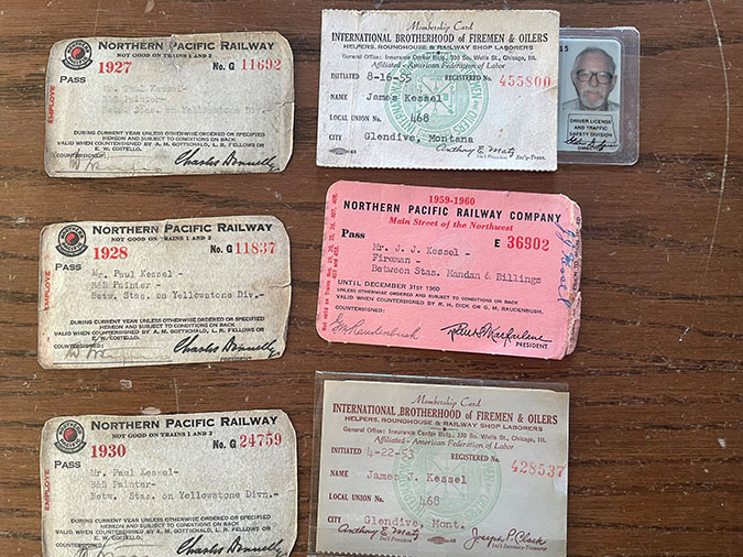  Jim Kessel&rsquo;s union cards