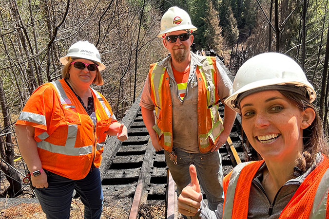 Howland, left, with MRSR Roadmaster Cory Wheeler and Maher 