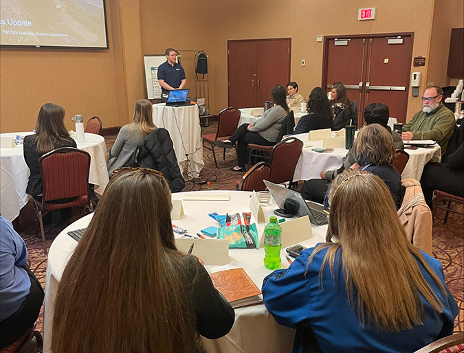 A Women EnRoute speaker. A Women EnRoute speaker.